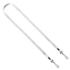 1/2" Cotton Double Swivel Hook Lanyard - White