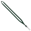 1/2" Cotton Lanyard with Metal Crimp & Swivel Snap Hook - Forest Green