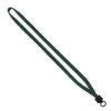 1/2" Cotton Lanyard with Plastic Clamshell & O-Ring - Forest Green