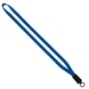 1/2" Cotton Lanyard with Plastic Snap-Buckle Release & O-Ring - Electric Blue