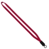 1/2" Cotton Lanyard with Plastic Snap-Buckle Release & O-Ring - Red