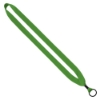 3/4" Cotton Lanyard with Metal Crimp & Split-Ring - Lime Green