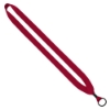 3/4" Cotton Lanyard with Metal Crimp & Split-Ring - Red