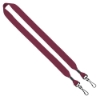 3/4" Cotton Double Swivel Hook Lanyard - Burgundy