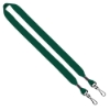 3/4" Cotton Double Swivel Hook Lanyard - Forest Green