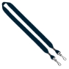 3/4" Cotton Double Swivel Hook Lanyard - Navy