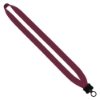 3/4" Cotton Lanyard with Plastic Clamshell & O-Ring - Burgundy