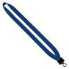 3/4" Cotton Lanyard with Plastic Clamshell & O-Ring - Royal Blue