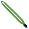 3/4" Cotton Lanyard with Plastic Snap-Buckle Release & O-Ring - Lime Green