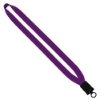 3/4" Cotton Lanyard with Plastic Snap-Buckle Release & O-Ring - Purple