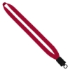 3/4" Cotton Lanyard with Plastic Snap-Buckle Release & O-Ring - Red