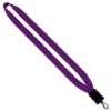 3/4" Cotton Lanyard with Plastic Snap-Buckle Release & Swivel Hook - Purple
