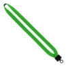 3/4" Neoprene Lanyard with Plastic Clamshell & O-Ring - Neon Green