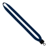 3/4" Neoprene Lanyard with Plastic Clamshell & O-Ring - Navy