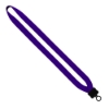 3/4" Neoprene Lanyard with Plastic Clamshell & O-Ring - Purple