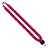 3/4" Neoprene Lanyard with Plastic Clamshell & O-Ring - Red