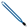 1/2" Smooth Nylon Lanyard with Snap-Buckle Release & O-Ring - Electric Blue
