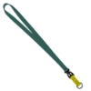 3/4" Multi color (Top and bottom) Nylon Lanyard with Plastic Slide Buckle R - Hunter Green