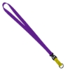 3/4" Multi color (Top and bottom) Nylon Lanyard with Plastic Slide Buckle R - Dark Purple