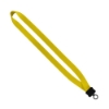 3/4" Smooth Nylon Lanyard with Plastic Clamshell & O-Ring - Yellow