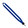 3/4" Smooth Nylon Lanyard with Plastic Clamshell & Swivel Snap Hook - Royal Blue