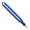 3/4" Smooth Nylon Lanyard with Plastic Clamshell, O-Ring & Metal Swivel Sna - Royal Blue