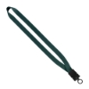 3/4" Smooth Nylon Lanyard with Snap-Buckle Release & O-Ring - Hunter Green