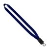 3/4" Smooth Nylon Lanyard with Snap-Buckle Release & O-Ring - Navy