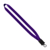 3/4" Smooth Nylon Lanyard with Snap-Buckle Release & O-Ring - Dark Purple