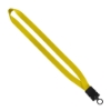 3/4" Smooth Nylon Lanyard with Snap-Buckle Release & O-Ring - Yellow