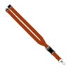 Maverick 1" Polyester Lanyard w/ Slide Buckle Release, Silver Metal Oval & Convenience Release - Orange