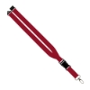 Maverick 1" Polyester Lanyard w/ Slide Buckle Release, Silver Metal Oval & Convenience Release - Red