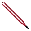 1/2" Polyester Lanyard with Non-Swivel Plastic Hook - Red