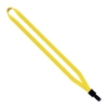 1/2" Polyester Lanyard with Non-Swivel Plastic Hook - Yellow