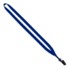 1/2" Polyester Lanyard with Plastic Bulldog Clip - Royal Blue