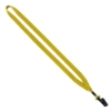 1/2" Polyester Lanyard with Plastic Bulldog Clip - Yellow