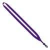 1/2" Polyester Lanyard with Plastic Swivel Snap Hook - Purple