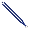 1/2" Polyester Lanyard with Sewn Metal Split-Ring - Royal Blue