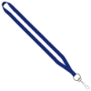 1/2" Polyester Lanyard with Sewn Metal Swivel Snap Hook - Royal Blue