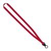 Evolution12 - 1/2" Polyester Welded Lanyard with Trapezoid and Plastic O-Ring - Red