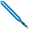 3/4" Polyester Lanyard with Slide Buckle Release & Split-Ring - Electric Blue