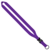 3/4" Polyester Lanyard with Slide Buckle Release & Split-Ring - Purple