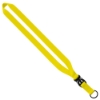 3/4" Polyester Lanyard with Slide Buckle Release & Split-Ring - Yellow