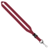 3/4" Polyester Lanyard with Slide Buckle Release & Swivel Snap Hook - Burgundy