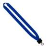 3/4" Polyester Lanyard with Plastic Clamshell and O-Ring - Royal