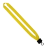 3/4" Polyester Lanyard with Plastic Clamshell and O-Ring - Yellow