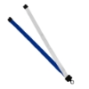 3/4" Multi color (left and right) Polyester Lanyard with Plastic Clamshell - Royal