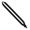 3/4" Polyester Lanyard with Non-Swivel Plastic Hook - Black