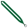 3/4" Polyester Lanyard with Metal Crimp & Split-Ring - Grass Green