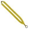 3/4" Polyester Lanyard with Metal Crimp & Split-Ring - Yellow